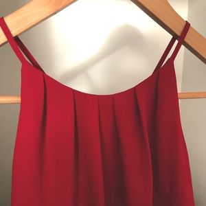 Beautiful red high neck tank blouse